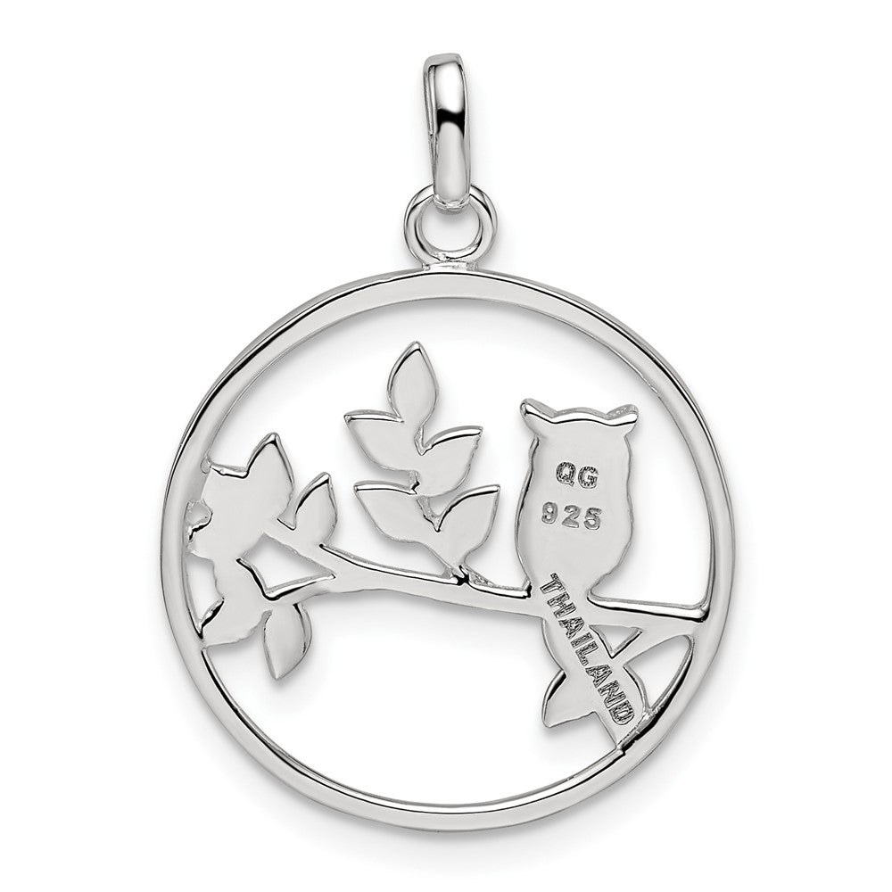 Sterling Silver Owl Pendant