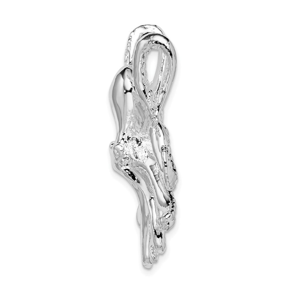 Sterling Silver De-Ani Rhodium-Plated Polished Octopus Slide