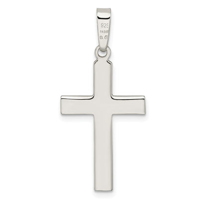 Sterling Silver Polished And Satin Latin Cross Pendant