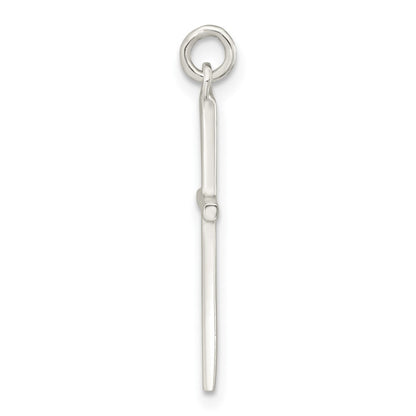 Sterling Silver Polished Cross Pendant