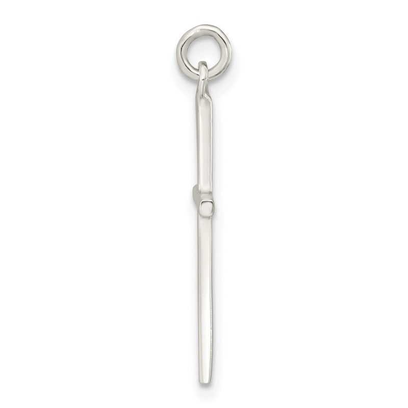 Sterling Silver Polished Cross Pendant