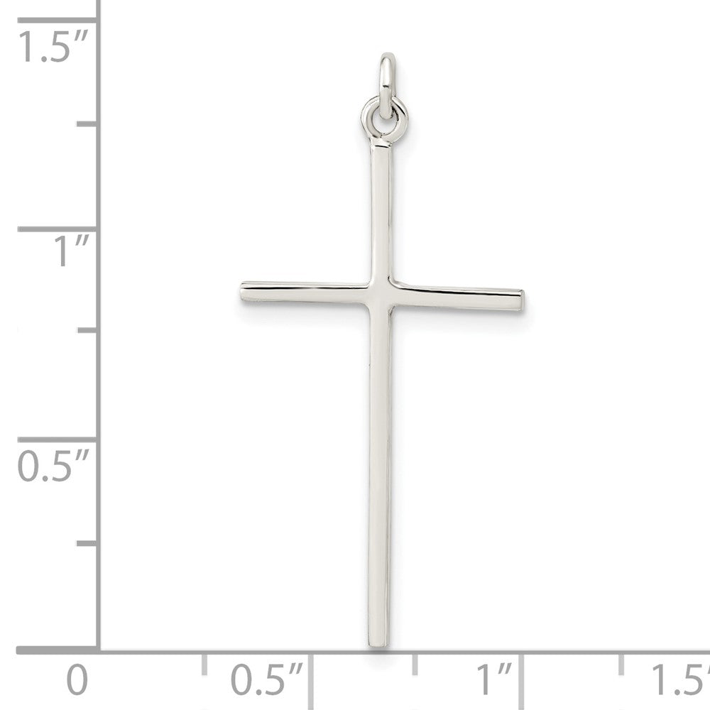 Sterling Silver Polished Cross Pendant