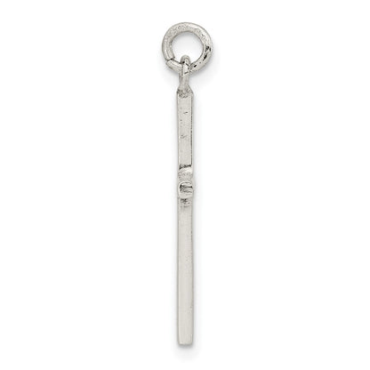 Sterling Silver Polished Cross Pendant
