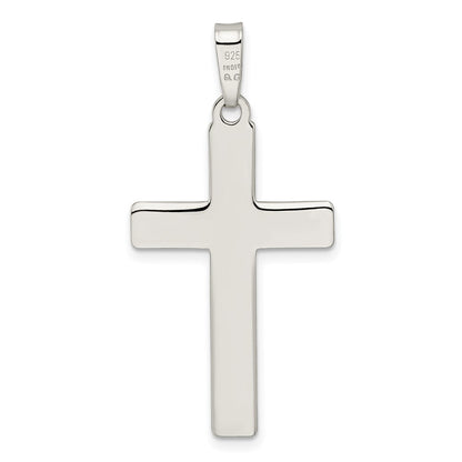 Sterling Silver Diamond-Cut Latin Cross Pendant