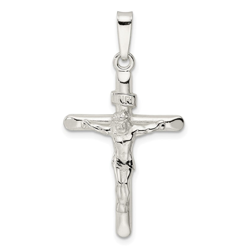 Sterling Silver Polished Crucifix Pendant