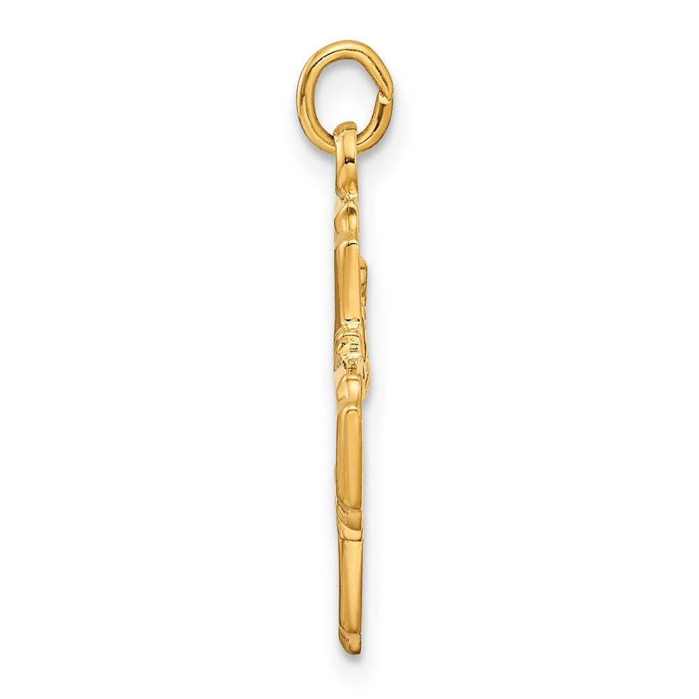 Ss/Gold Plated Sterling Silver Gold-Tone Polished Solid Miraculous Medal Pendant