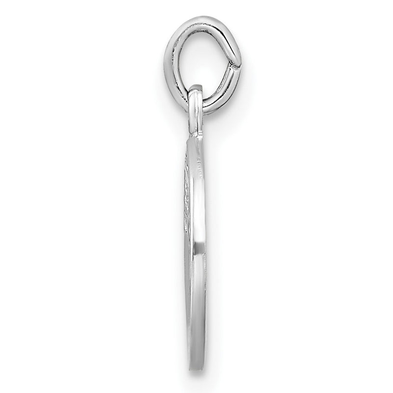 Sterling Silver Rhodium-Plated Polished Solid 1St Holy Communion Pendant