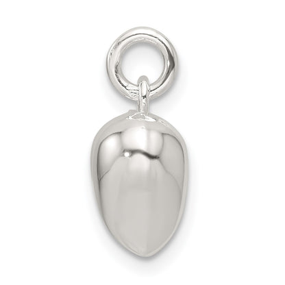 Sterling Silver Polished Puffed Heart Pendant