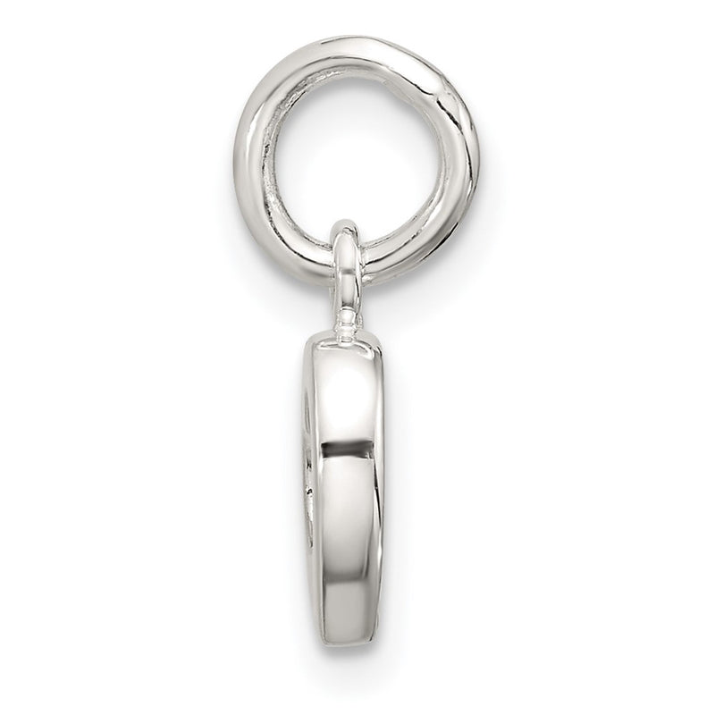 Sterling Silver Polished Open Heart Pendant