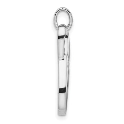 Sterling Silver Rhodium-Plated with CZ Infinity Symbol Pendant