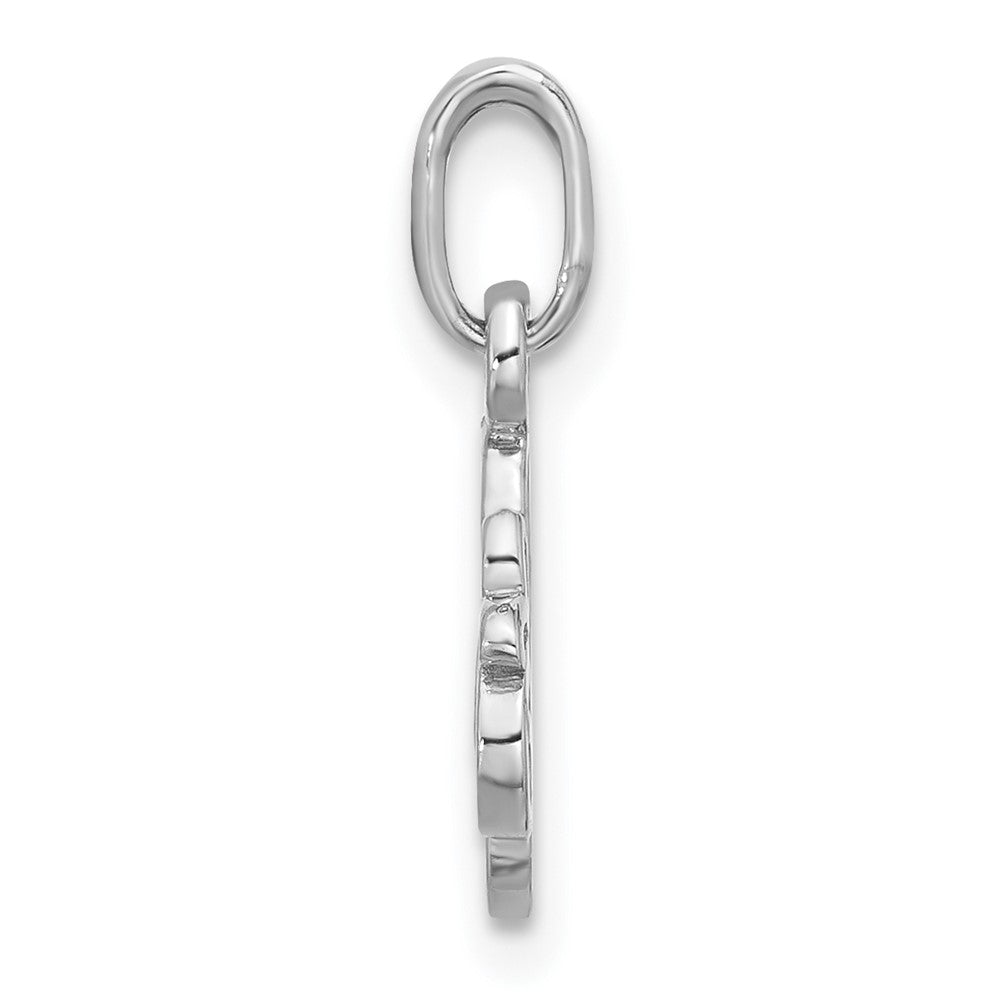 Sterling Silver Rhodium-Plated Butterfly Pendant