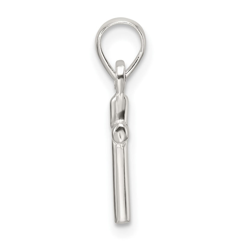 Sterling Silver Polished Cross Pendant
