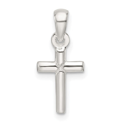 Sterling Silver Polished Cross Pendant