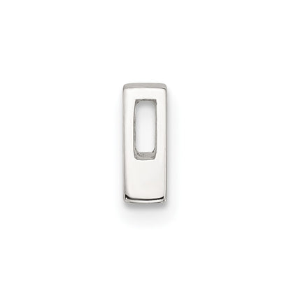 Sterling Silver E-Coated Letter Slide Charm