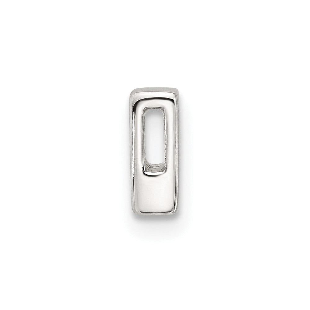 Sterling Silver E-Coated Letter B Slide Charm
