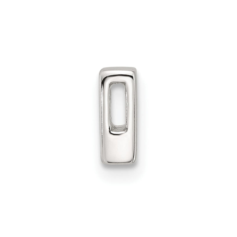 Sterling Silver E-Coated Letter B Slide Charm