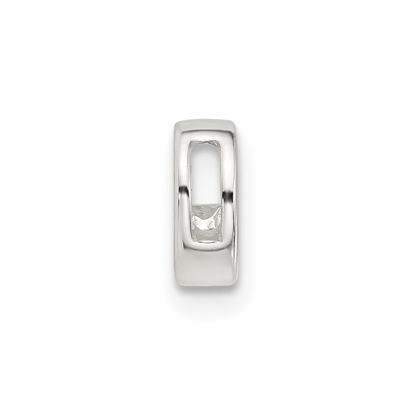 Sterling Silver E-Coated Letter C Slide Charm