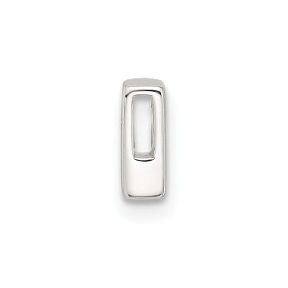 Sterling Silver E-Coated Letter F Slide Charm
