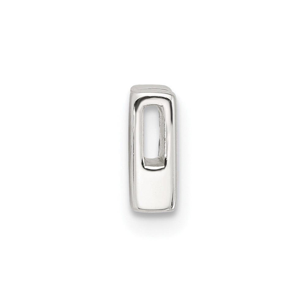 Sterling Silver E-Coated Letter K Slide Charm