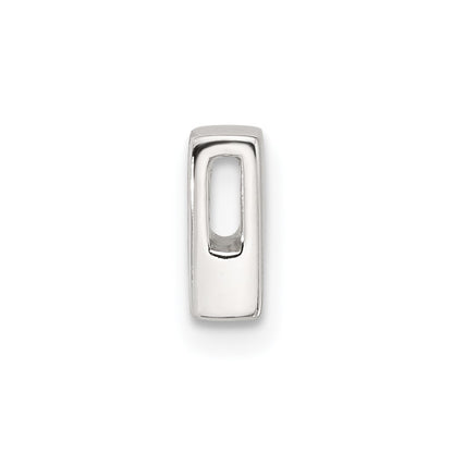 Sterling Silver E-Coated Letter P Slide Charm