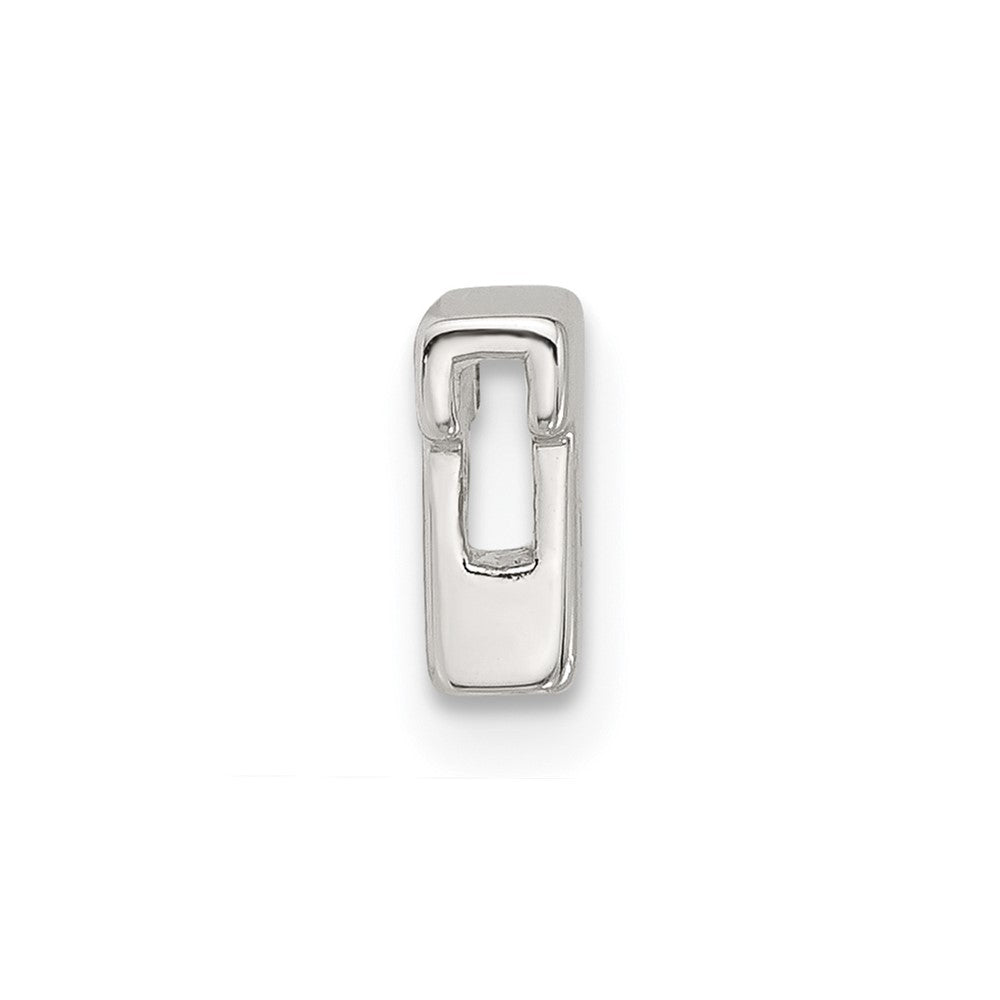 Sterling Silver E-Coated Letter T Slide Charm