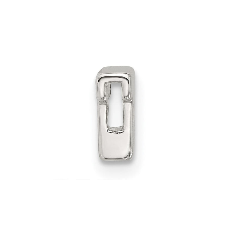 Sterling Silver E-Coated Letter T Slide Charm