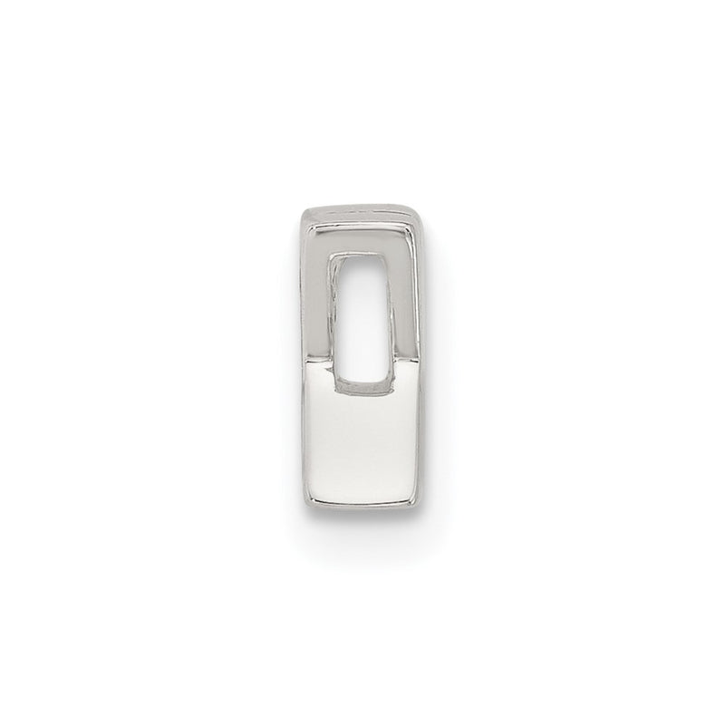 Sterling Silver E-Coated Letter X Slide Charm