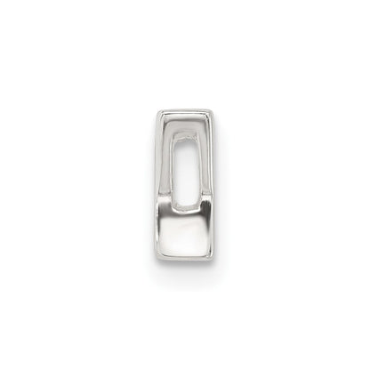 Sterling Silver E-Coated Letter Y Slide Charm