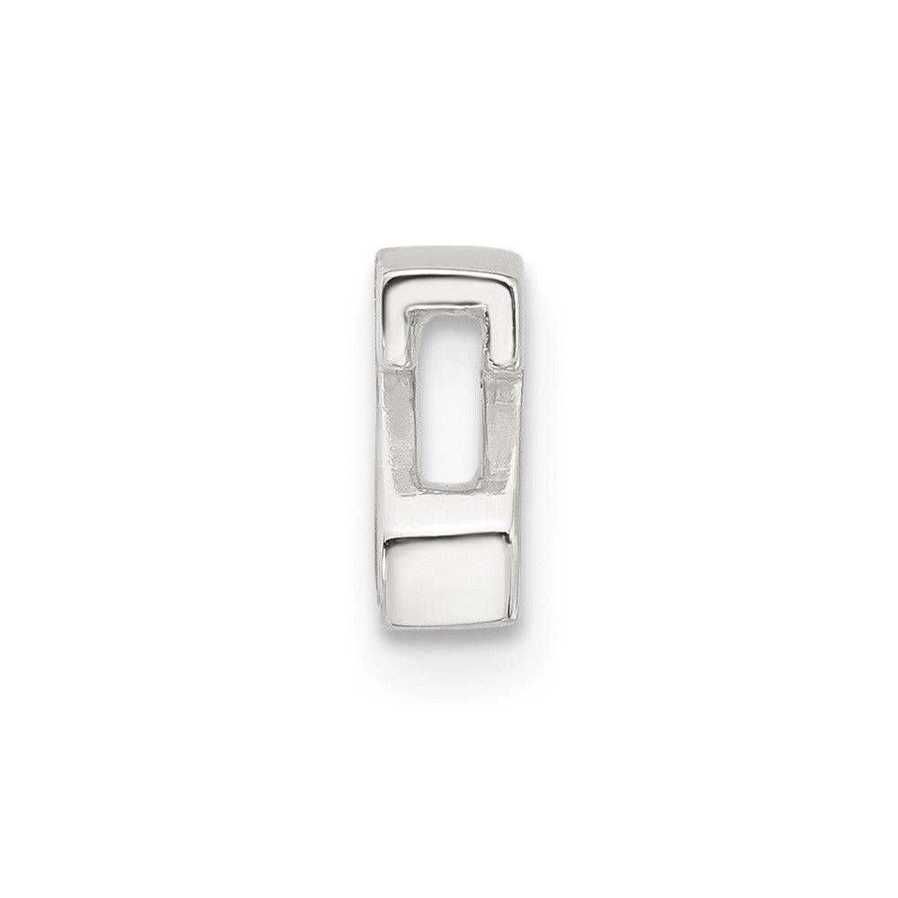 Sterling Silver E-Coated Letter Z Slide Charm