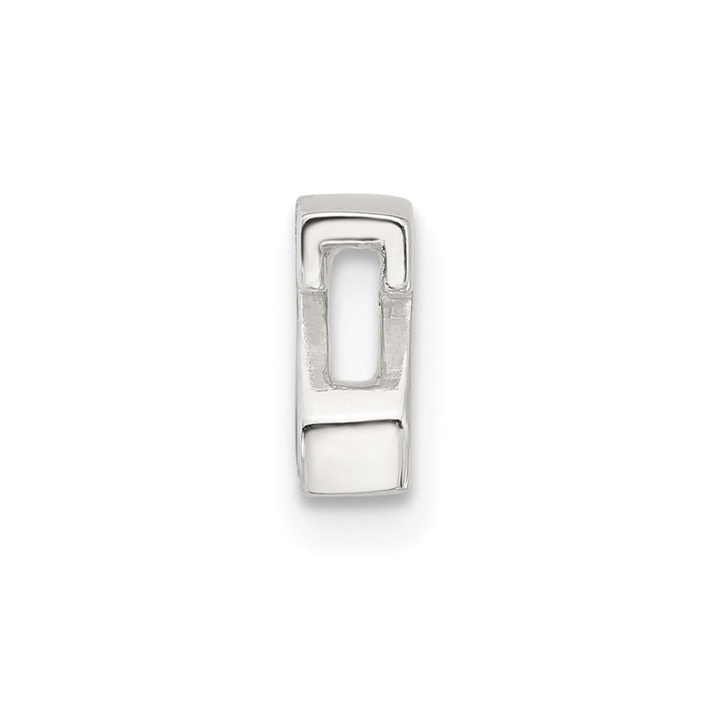 Sterling Silver E-Coated Letter Z Slide Charm