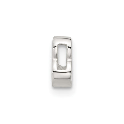 Sterling Silver E-Coated Ampersand and & Symbol Slide Charm