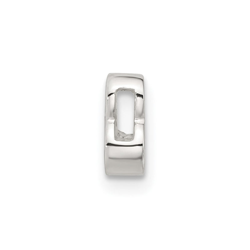 Sterling Silver E-Coated Ampersand and & Symbol Slide Charm