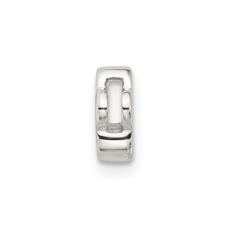 Sterling Silver E-Coated Flower Slide Charm