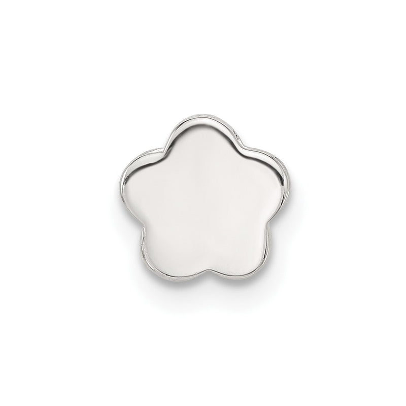 Sterling Silver E-Coated Flower Slide Charm