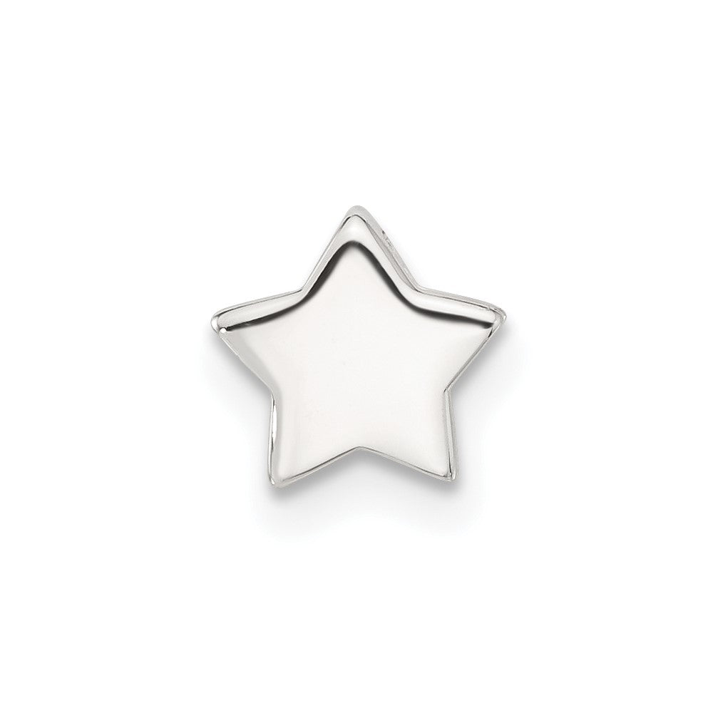 Sterling Silver E-Coated Star Slide Charm