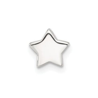 Sterling Silver E-Coated Star Slide Charm