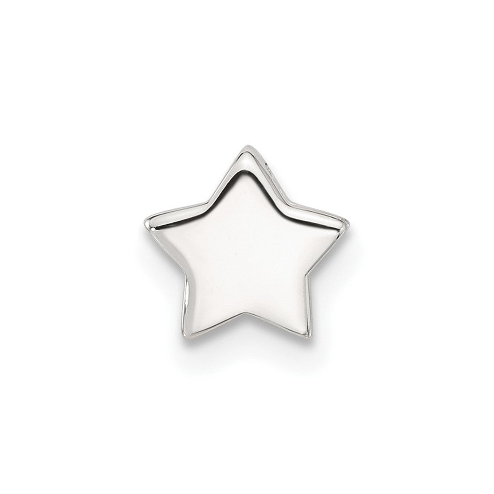 Sterling Silver E-Coated Star Slide Charm