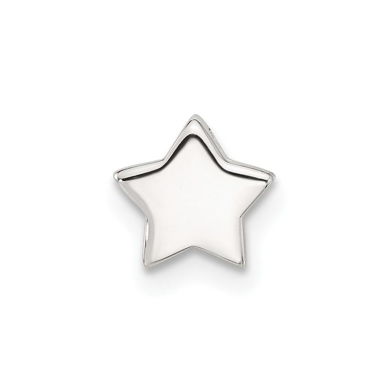 Sterling Silver E-Coated Star Slide Charm