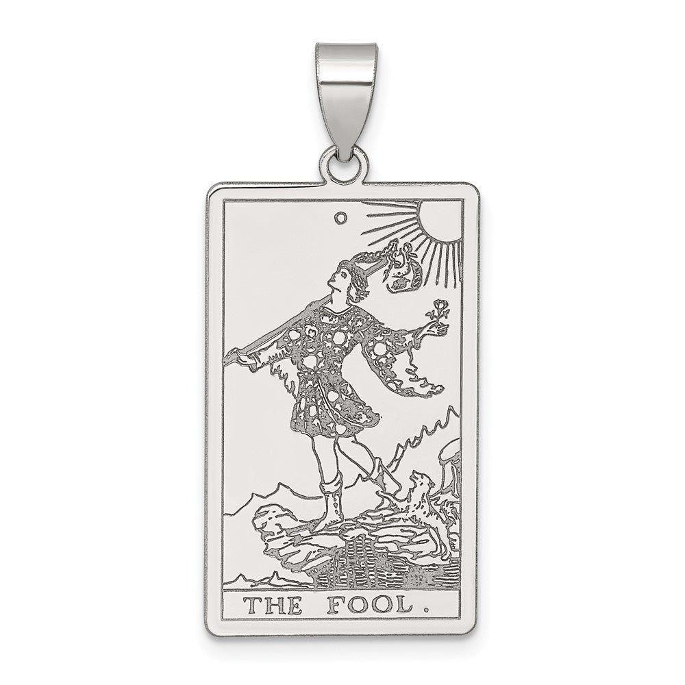 Sterling Silver the Fool Tarot Card Pendant