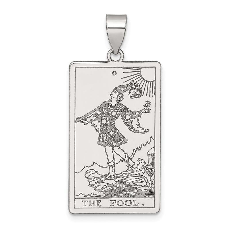 Sterling Silver the Fool Tarot Card Pendant
