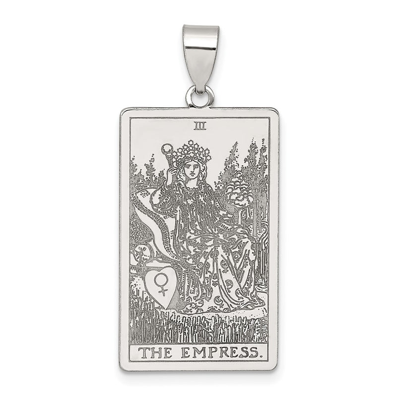 Sterling Silver the Empress Tarot Card Pendant