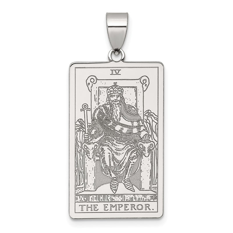 Sterling Silver the Emperor Tarot Card Pendant