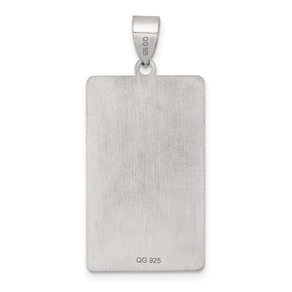 Sterling Silver the Hermit Tarot Card Pendant