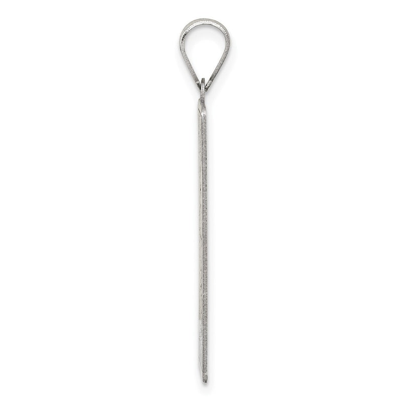 Sterling Silver Wheel of Fortune Tarot Card Pendant