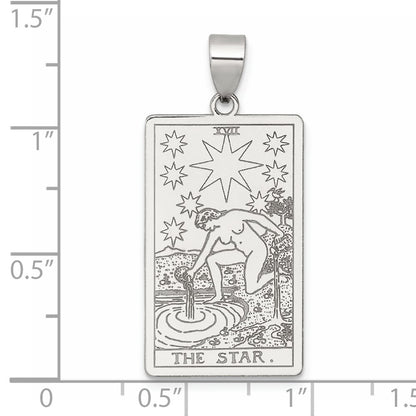 Sterling Silver the Star Tarot Card Pendant