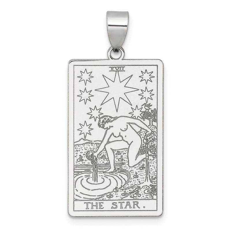 Sterling Silver the Star Tarot Card Pendant
