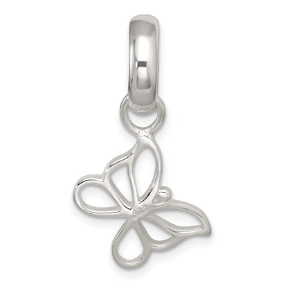 Sterling Silver Polished Butterfly Pendant