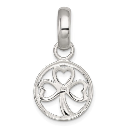 Sterling Silver Polished Clover Pendant