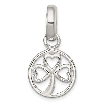 Sterling Silver Polished Clover Pendant