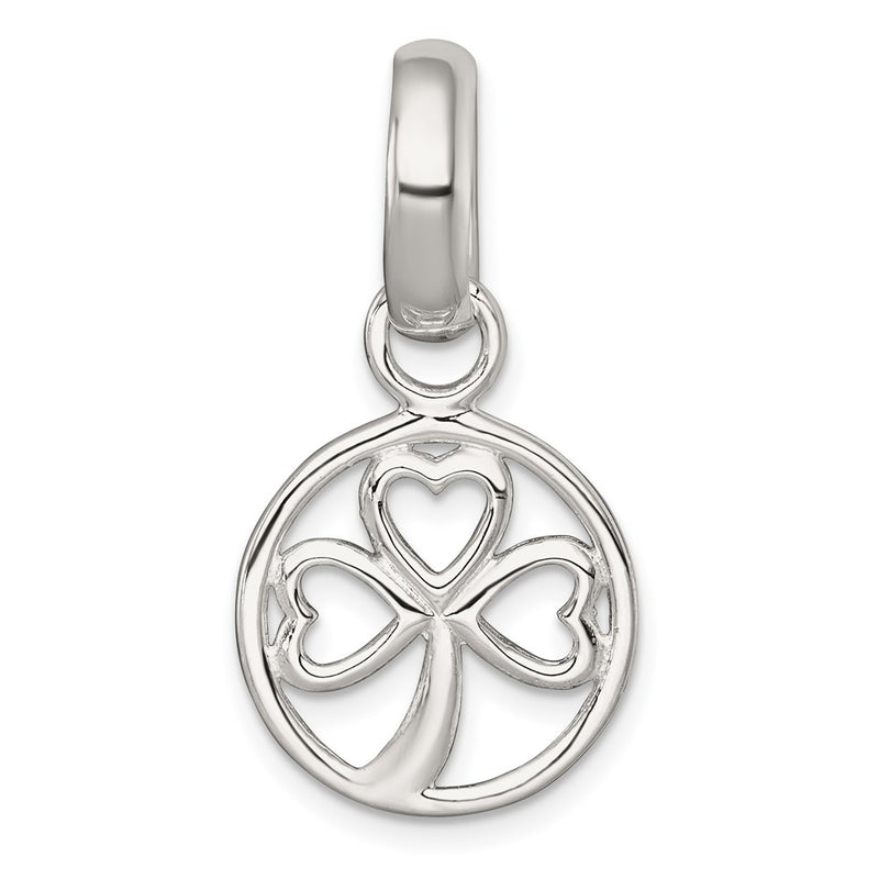 Sterling Silver Polished Clover Pendant